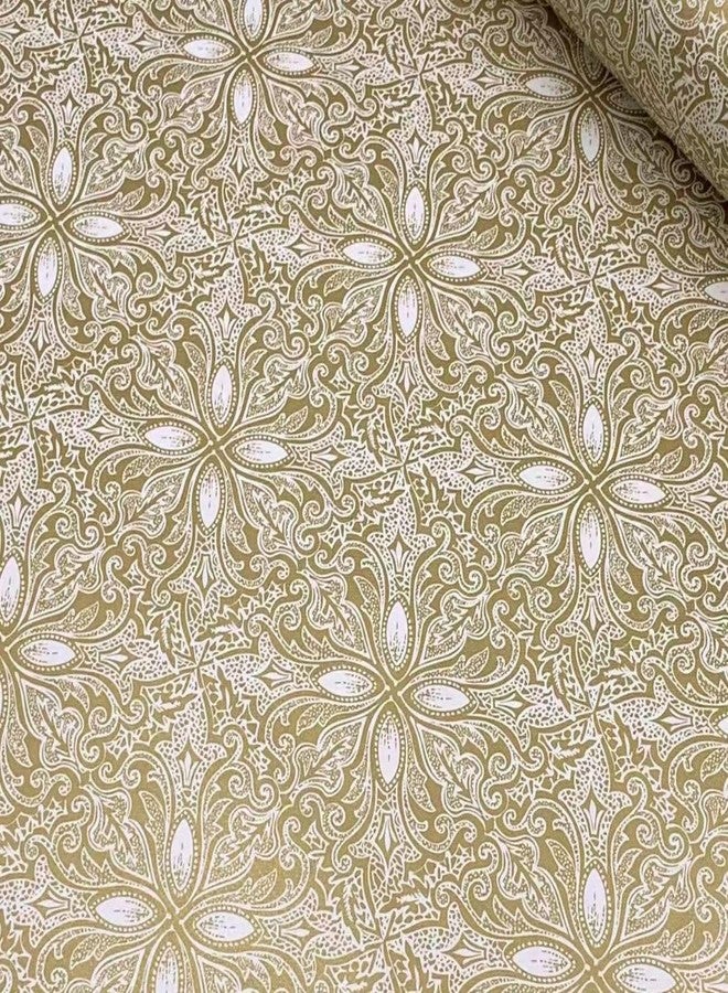WY-BSO Self Adhesive Liner Vintage Contact Shelf Paper for Dresser Drawers Cabinet Sticker (Vintage Gold, 17.7 inch x 196 inch) - Image 4