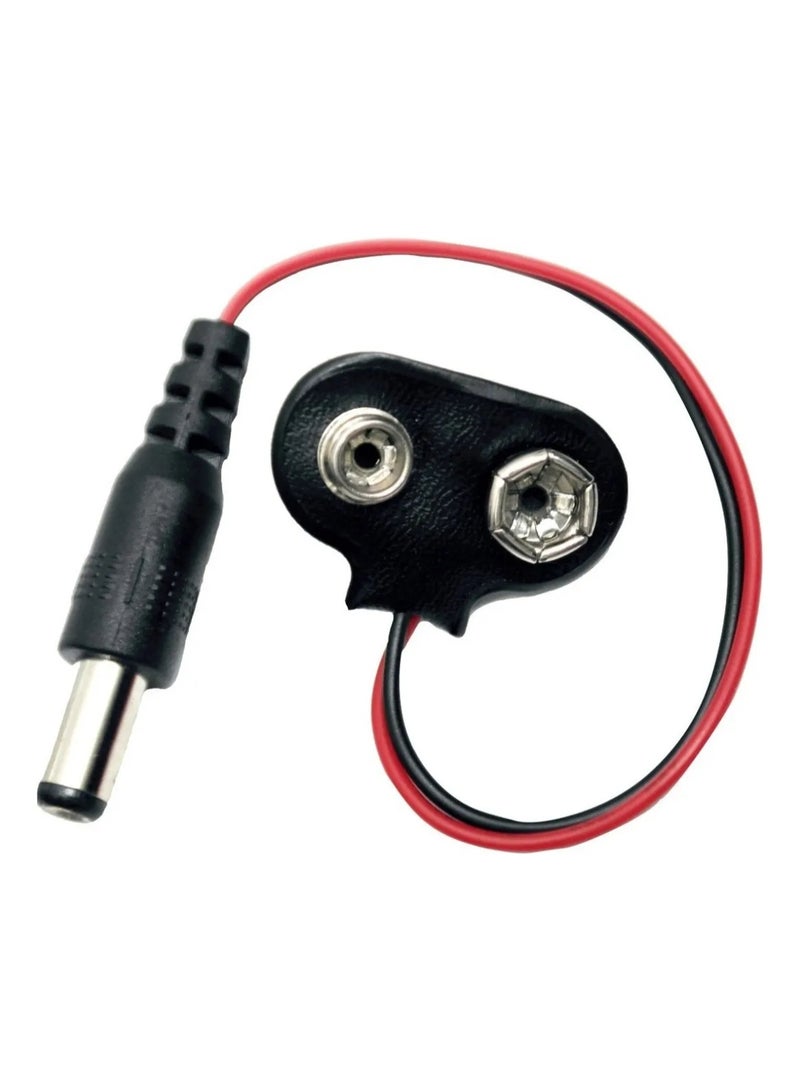 بطارية 9 فولت 10 قطعة إلى موصل توصيل DC - Image 2