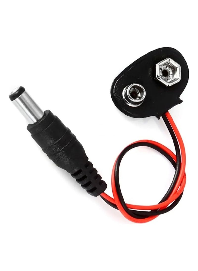 بطارية 9 فولت 10 قطعة إلى موصل توصيل DC - Image 4