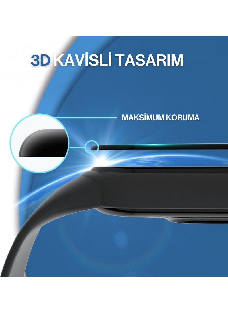 Techmaster Xiaomi Redmi Watch 3 Compatible 3D Glass Full Screen Protector  - Image 2