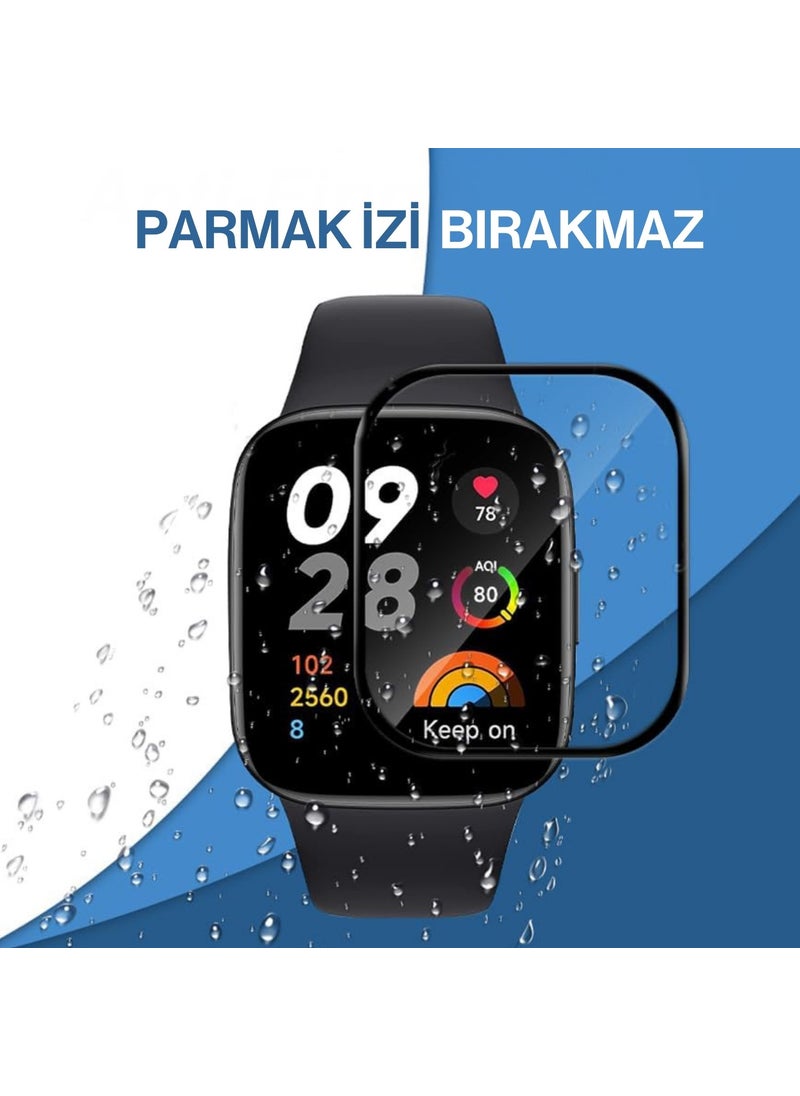 Techmaster Xiaomi Redmi Watch 3 Compatible 3D Glass Full Screen Protector  - Image 5