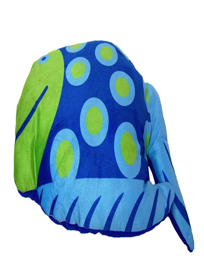 DREAMVIO Velvet Plush Pillow/Toy Figure/Animal Shape Soft Toy/Cartoon Printed/Toys for Baby & Kids/Pillow - 24 X 16 Inch (Blue, Dvanimalp0009) - Image 5