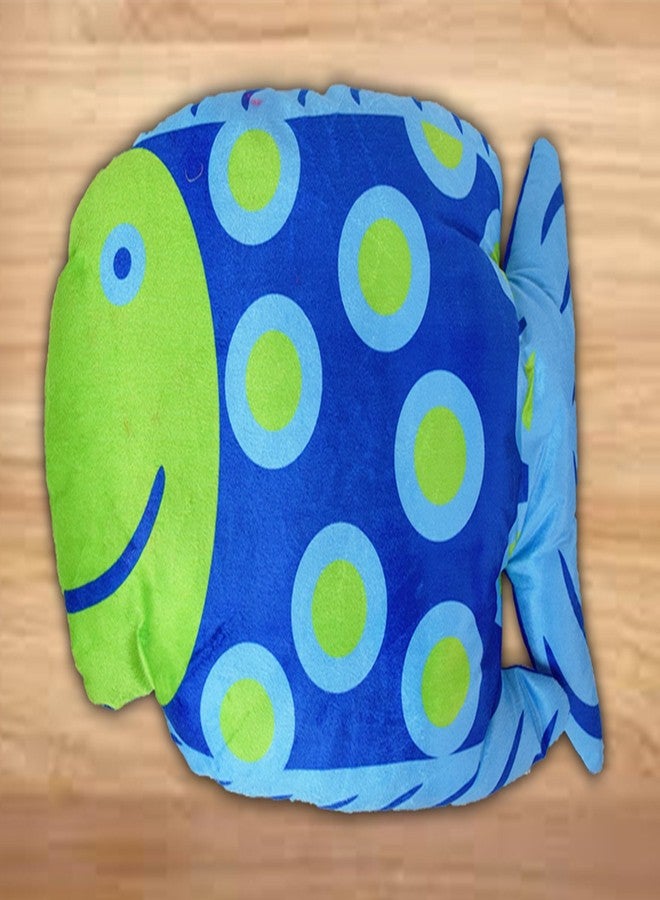 DREAMVIO Velvet Plush Pillow/Toy Figure/Animal Shape Soft Toy/Cartoon Printed/Toys for Baby & Kids/Pillow - 24 X 16 Inch (Blue, Dvanimalp0009) - Image 2