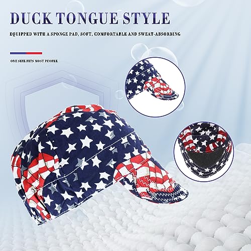TRQWH Welding Cap 100% Cotton Welding Caps for Men 3 Pcs Mesh Inside Sweat Absorption Flame Resistant Protective Welders Cap with Elastic Welding Helmet - Image 5