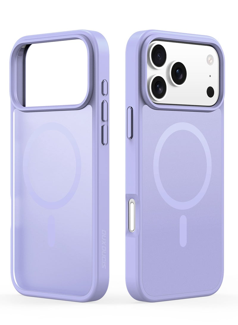 DUX DUCIS Yind Case Anti-Yellowing Matte Clear [Hard PC Back & Soft TPU Bumper]  Shockproof Protective Phone Case Cover compatible with IPhone 17 Pro  (Light Purple) - Image 1