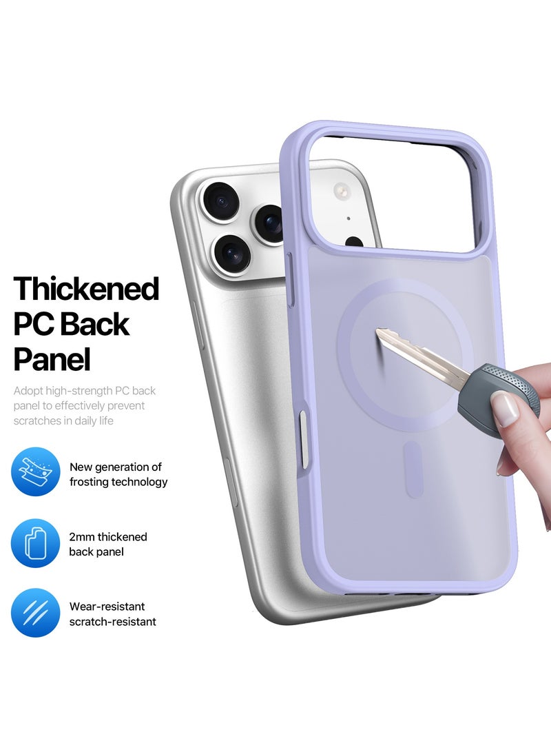 DUX DUCIS Yind Case Anti-Yellowing Matte Clear [Hard PC Back & Soft TPU Bumper]  Shockproof Protective Phone Case Cover compatible with IPhone 17 Pro  (Light Purple) - Image 4