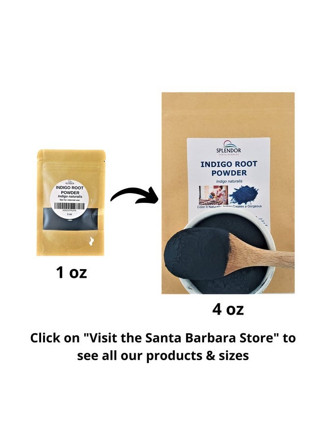 Splendor Santa Barbara - Indigo Powder, Blue Indigo Powder, Blue Vegetable Dye, Natural Blue Soap Making Color, Eco Friendly Sustainable Soap Supplies, Vegetable Powder Dye - Image 1