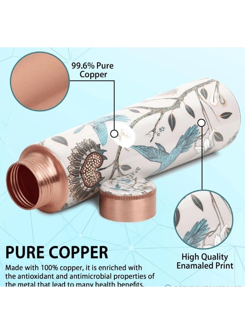 PCL® - 950ml Original Copper Water Bottle - 100% Pure Copper Vessel for Drinking, BPA-Free, Leak-Proof, Boosts Immunity, Supports Digestive & Liver Health, Ayurveda Inspired (Pack of 1) - Image 2