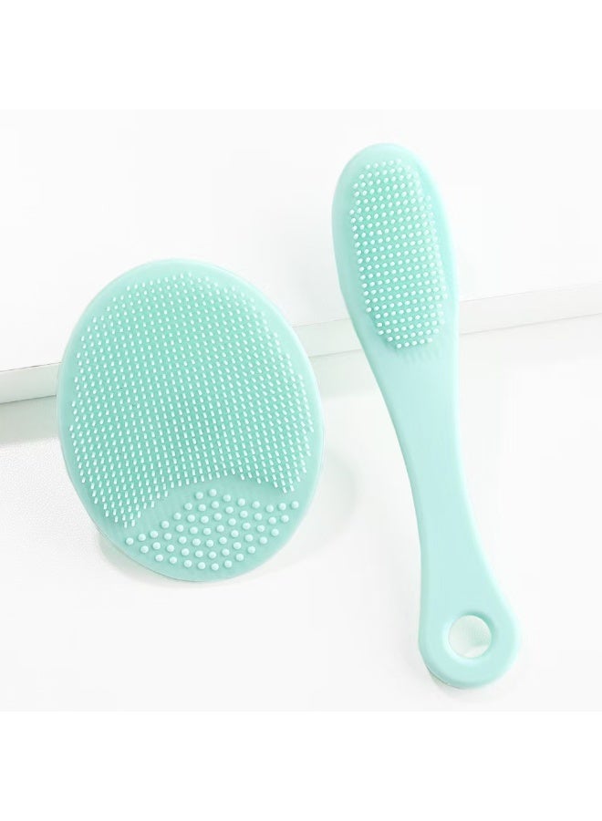 Generic Silicone face wash brush, nasal cleaning brush, silicone finger brush for pore cleansing tools color random  - Image 2