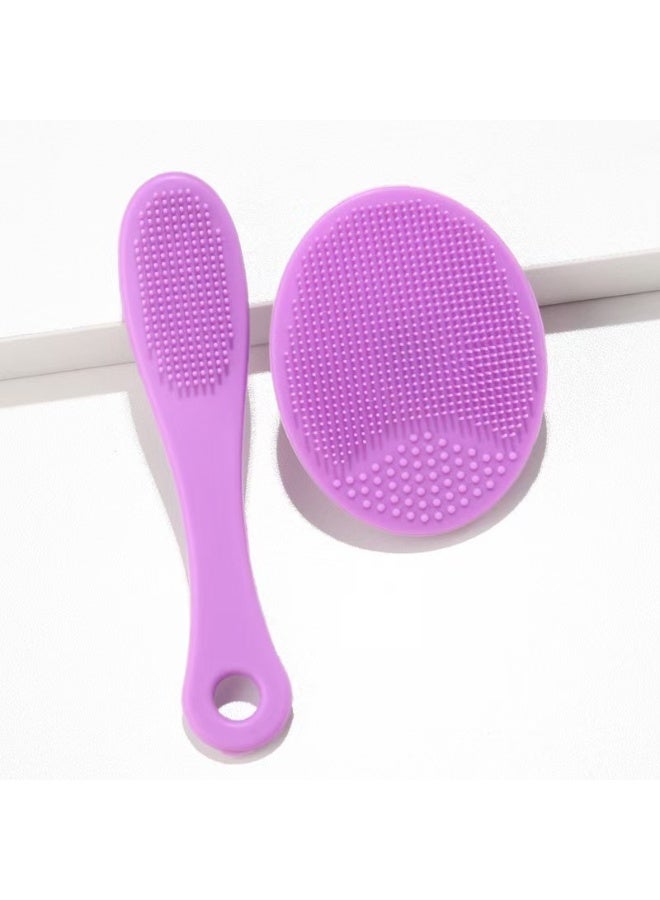 Generic Silicone face wash brush, nasal cleaning brush, silicone finger brush for pore cleansing tools color random  - Image 3