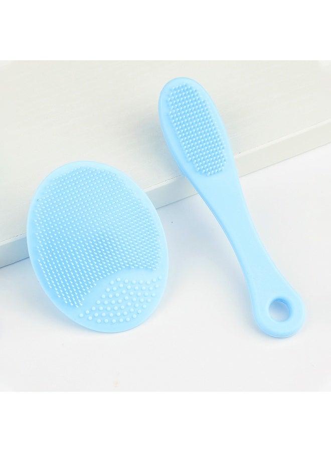 Generic Silicone face wash brush, nasal cleaning brush, silicone finger brush for pore cleansing tools color random  - Image 4