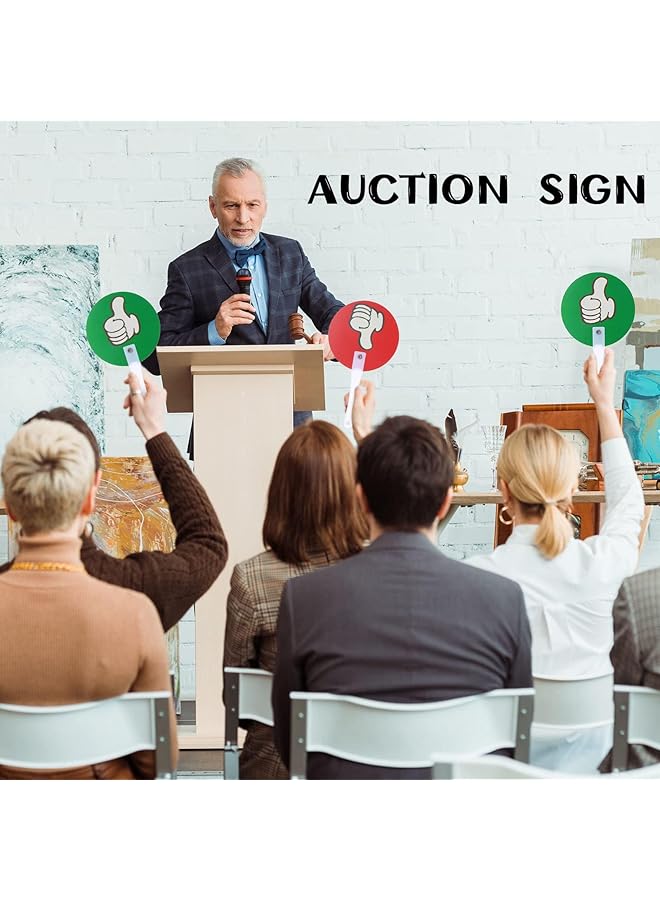 erorex Voting Paddles 30 Pack Thumbs Up And Down Plastic Signs Green And Red Yes No Classroom Paddles For Teachers And Students - Image 5