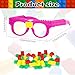 Lemicin 12 Pcs Building Bricks Glasses Building Blocks Games for Kids Boys Girls Birthday Party Favors Supplies Carnival Party Games - Image 4
