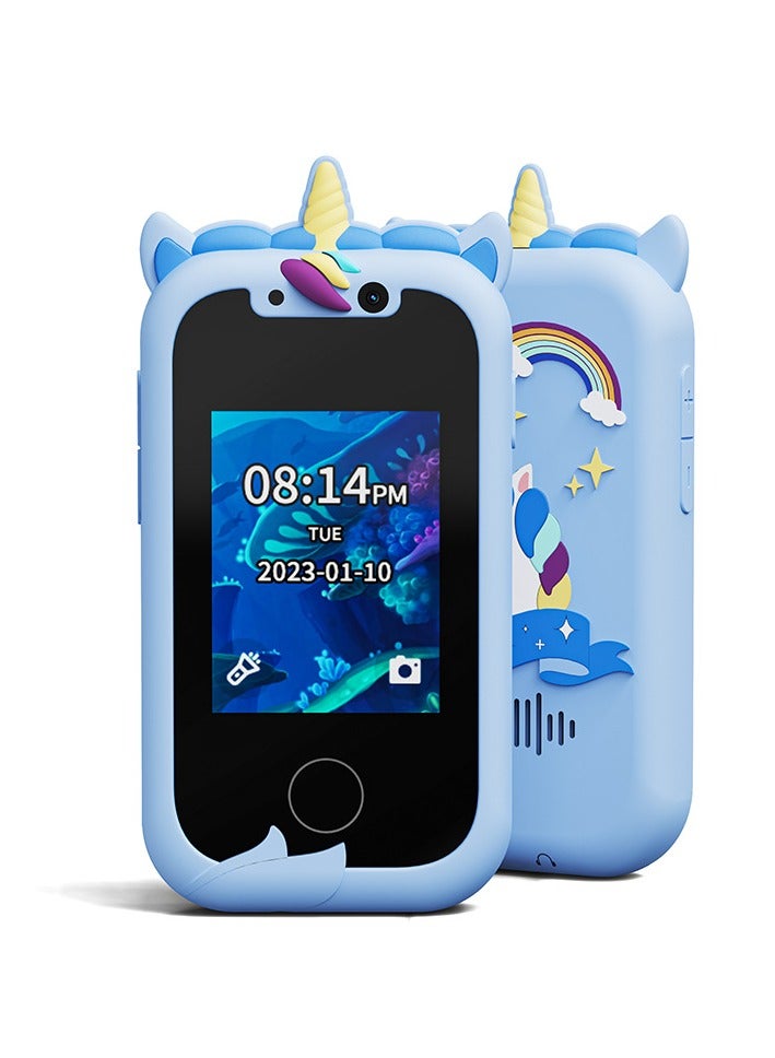 Kids Smart Phone Gifts Toys for Girls Boys aged 3-8, Toddler Learning Toys with Unicorn Educational Games, with 8G SD Card  - Image 1