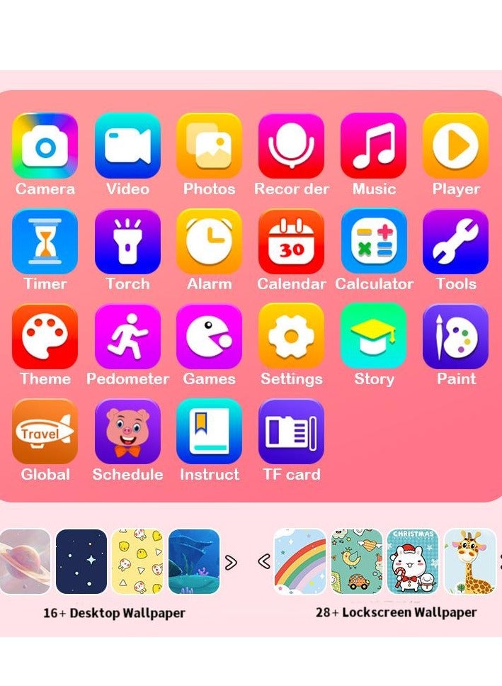 Kids Smart Phone Gifts Toys for Girls Boys aged 3-8, Toddler Learning Toys with Unicorn Educational Games, with 8G SD Card  - Image 2