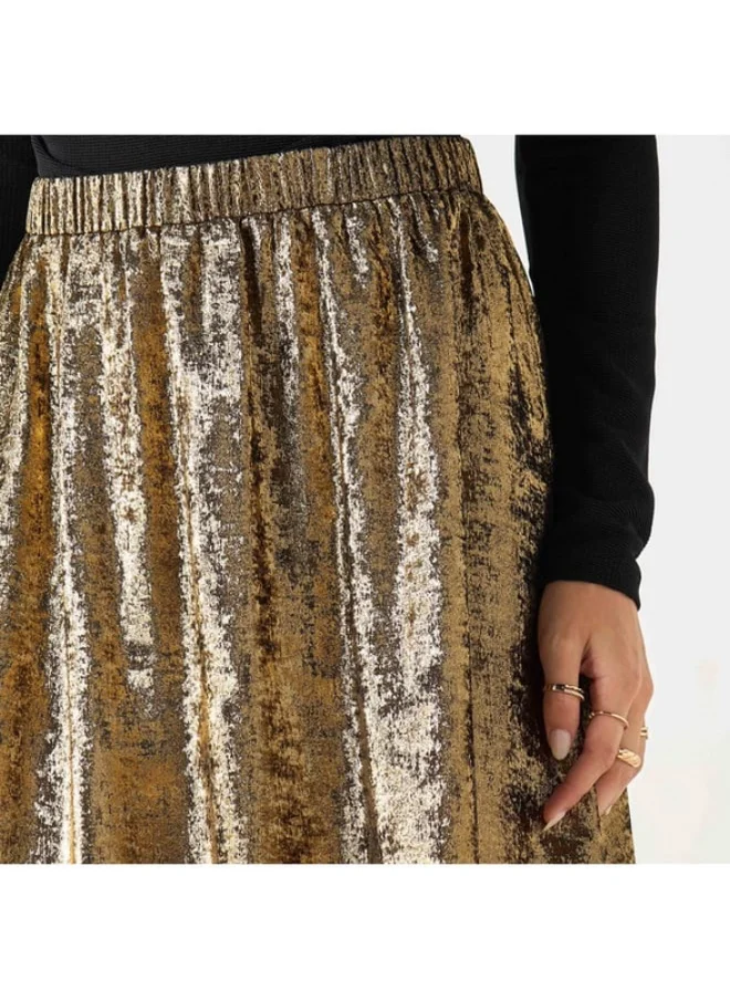 2Xtremz 2Xtremz Solid A-line Maxi Skirt