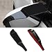LHDOS 2PCS Car Rearview Mirror Rain Eyebrow PVC Waterproof Side Mirror Rain Guards with Air Guide Reversing Mirror Rain Visor to Improve Vision Universal Car Rain Cover Accessory Black - Image 2