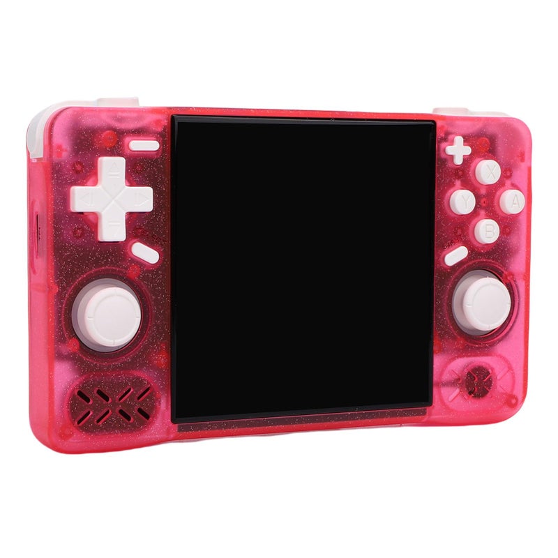 Retro Handheld Game Console 128GB 4 Inch HD Screen Portable Gaming Device Sparkling Silver Pink - Image 2