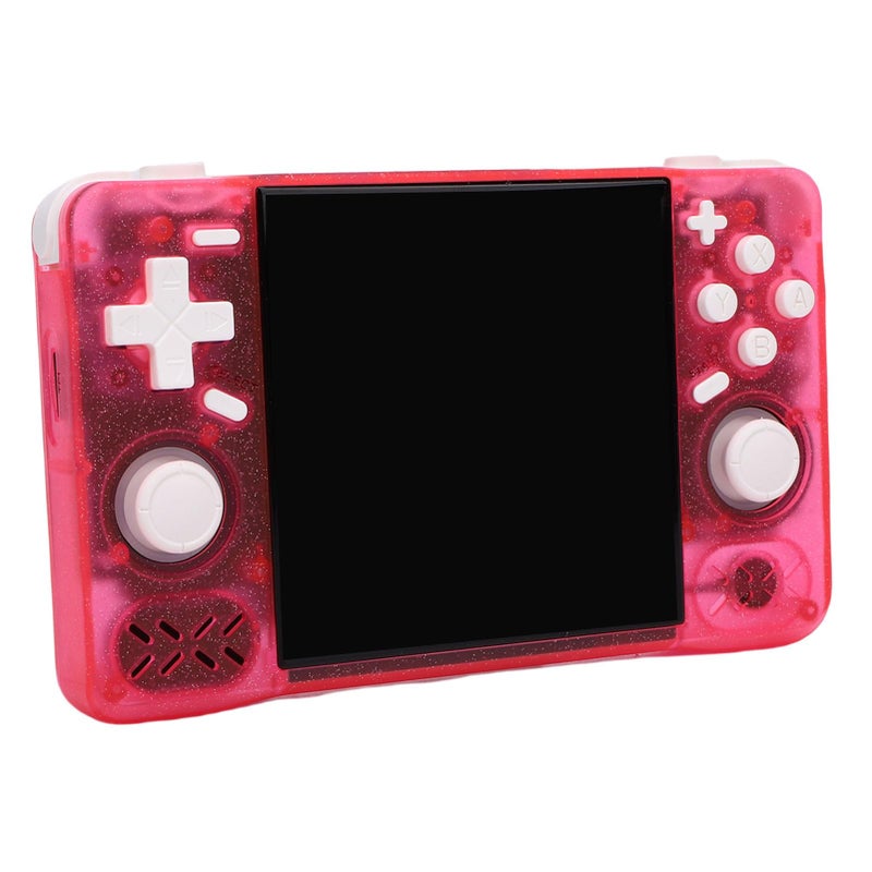 Retro Handheld Game Console 128GB 4 Inch HD Screen Portable Gaming Device Sparkling Silver Pink - Image 3