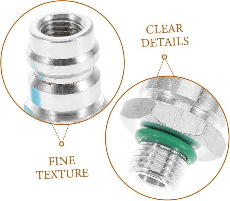 VOSAREA 2pcs Replacement Valve Core Vehicle Air Conditioning Systems Durable Easy Installation for Improved Cooling Efficiency Compatible with Automotive Refrigeration Systems - Image 3