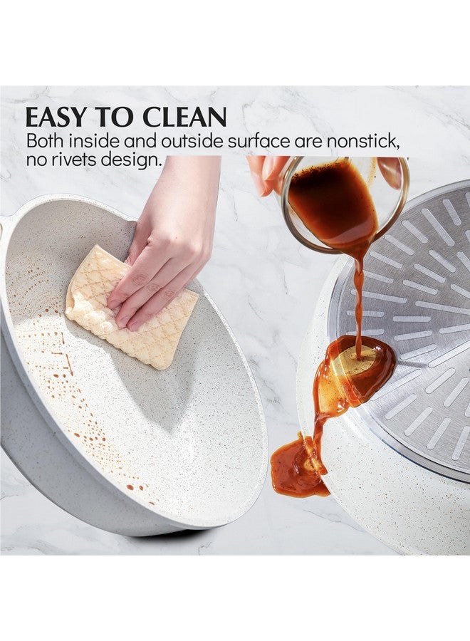 سنسارتي مقلاة سينسارتي سيراميك غير لاصقة، مقاس 10 بوصات، مقلاة عميقة غير سامة مع غطاء، طباخ جامبو صحي، مقبض بارد، متوافق مع الحث، خالي من حمض بيرفلورو الأوكتانويك وحمض بيرفلورو الأوكتانويك - Image 5