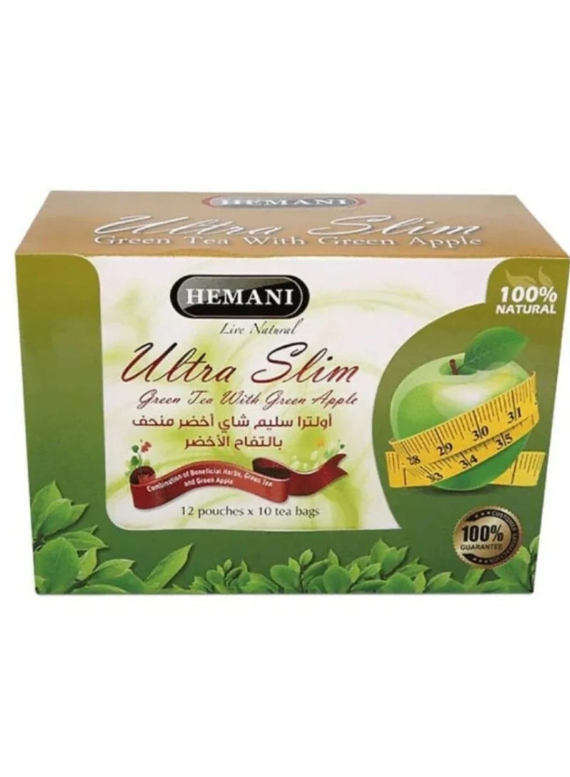 Himani Ultra Slim Green Tea with Green Apple (12 Pieces Full Carton)