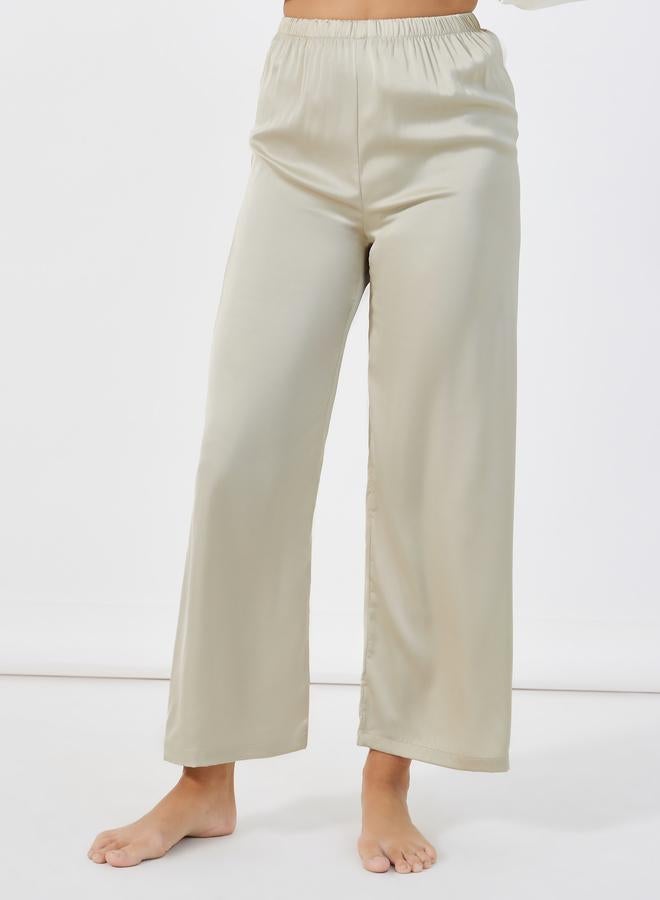 Styli Styli Solid Piped Button Through Shirt and Pyjama Set  - Image 5