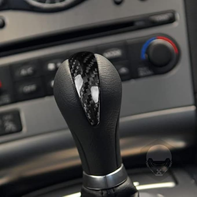 rayihni Universal Gear Shift Knob Cover Hard Carbon Fiber for Infiniti G37 G35 G25 Q40 FX35 FX37 FX50 QX70 QX56 EX35 EX37 EX25 QX50 Accessories Interior Trim Center Console Shifter Molding - Image 3