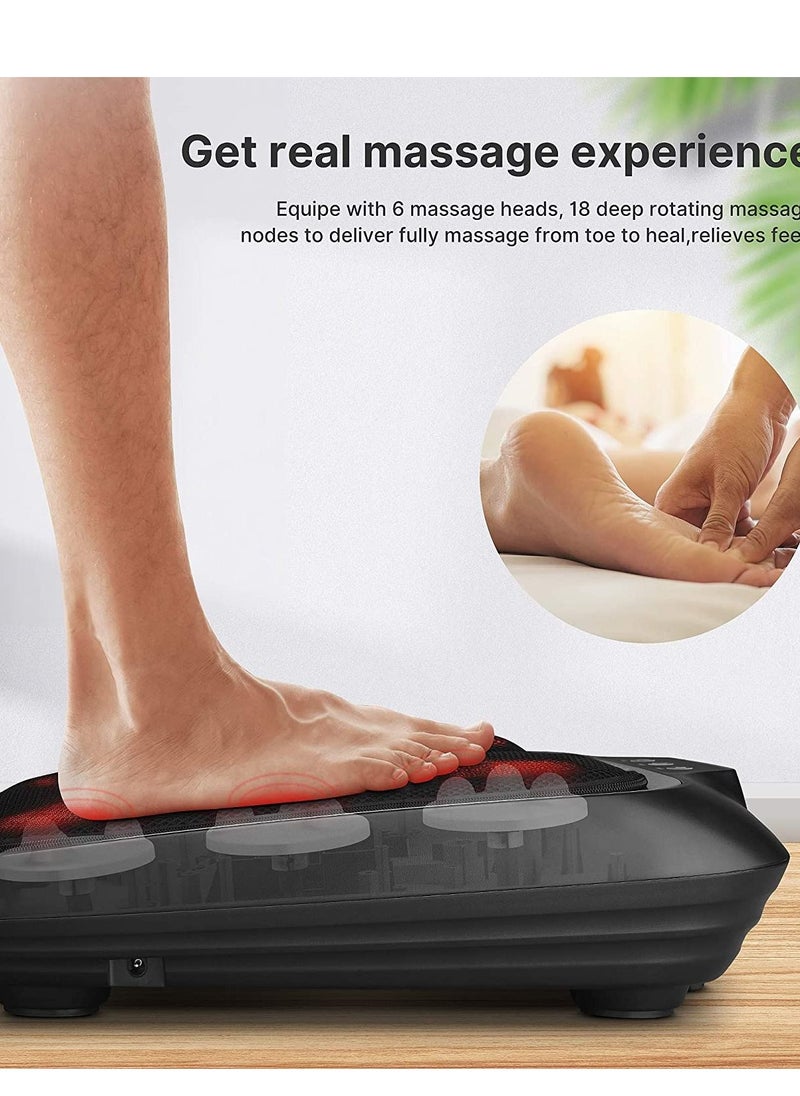 RENPHO - RENPHO Foot Massager with Heat, Shiatsu Heated Electric Foot Massager, Deep Kneading Feet & Back Massager for Muscle Pain Relief, Plantar Fasciitis, Home and Office Use Fit Size Feet up to 14 - Image 1