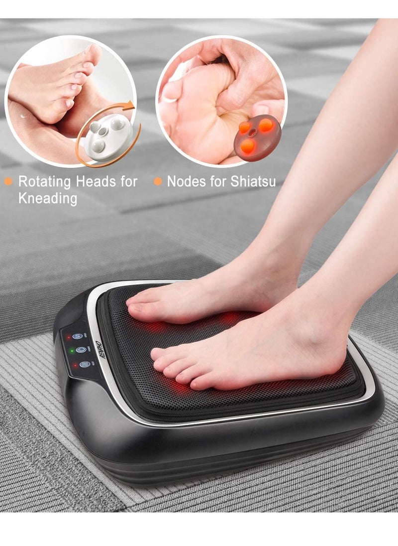 RENPHO - RENPHO Foot Massager with Heat, Shiatsu Heated Electric Foot Massager, Deep Kneading Feet & Back Massager for Muscle Pain Relief, Plantar Fasciitis, Home and Office Use Fit Size Feet up to 14 - Image 1