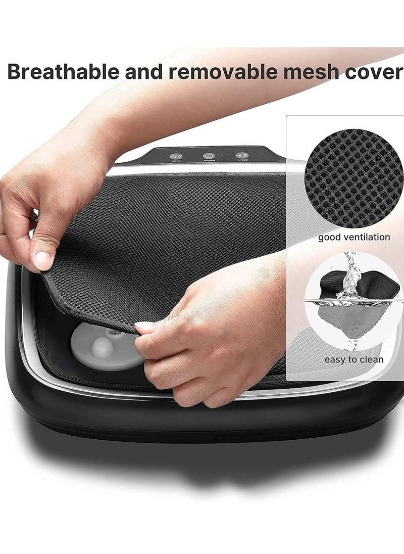 RENPHO - RENPHO Foot Massager with Heat, Shiatsu Heated Electric Foot Massager, Deep Kneading Feet & Back Massager for Muscle Pain Relief, Plantar Fasciitis, Home and Office Use Fit Size Feet up to 14 - Image 1