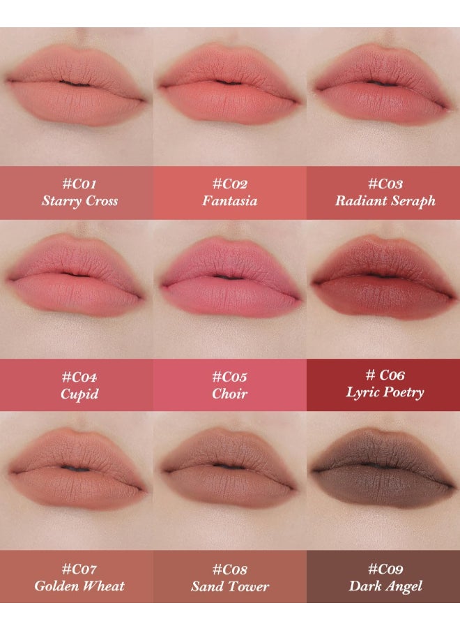 Flower Knows - Little Ange1 Matte Lipstick - 3.5g, Waterproof, Long-lasting, Matte Finish (C03 Radiant Seraph – Woody Rose) - Image 1