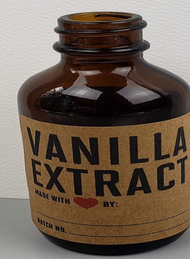Nancy Nikko Vanilla Extract Labels on Kraft Paper (with Red Heart) - Package of 18 - Image 2