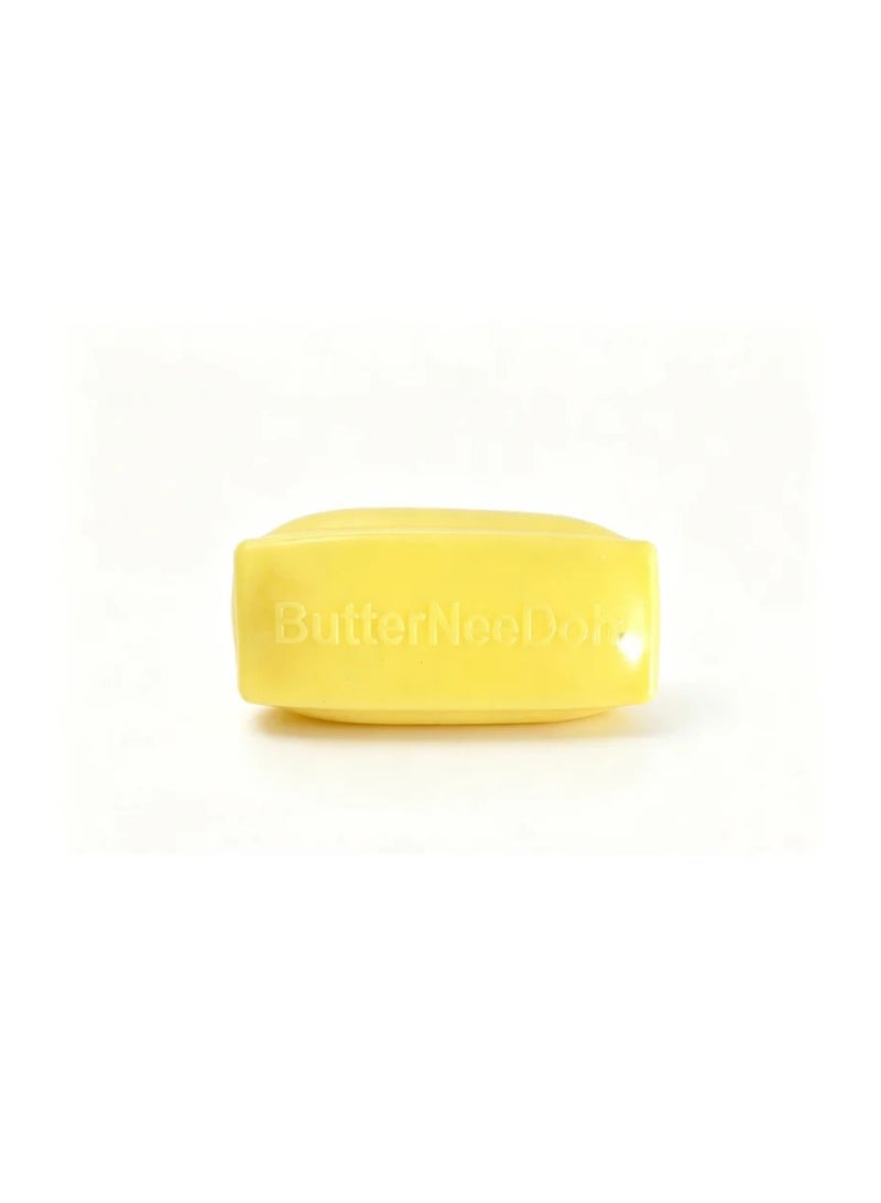 NeeDoh Nice Cube Butter Edition Super Solid Squish Stress Relief Fidget Toy(Yellow) - Image 2