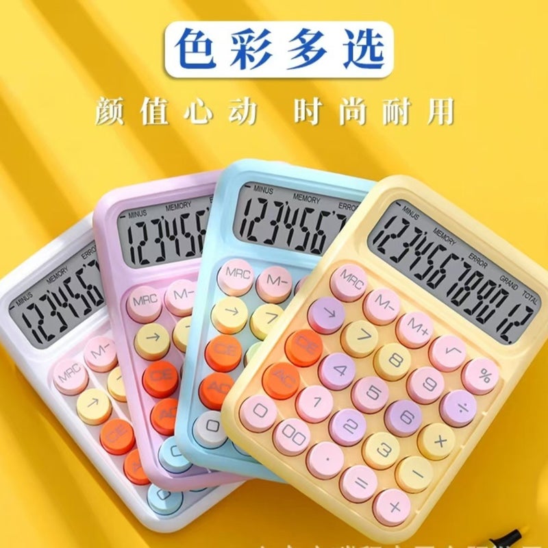 Dopamine Calculator Student Cute Ins Style Small Handheld Office Mechanical Button Computer Manufacturer Batch - Image 4