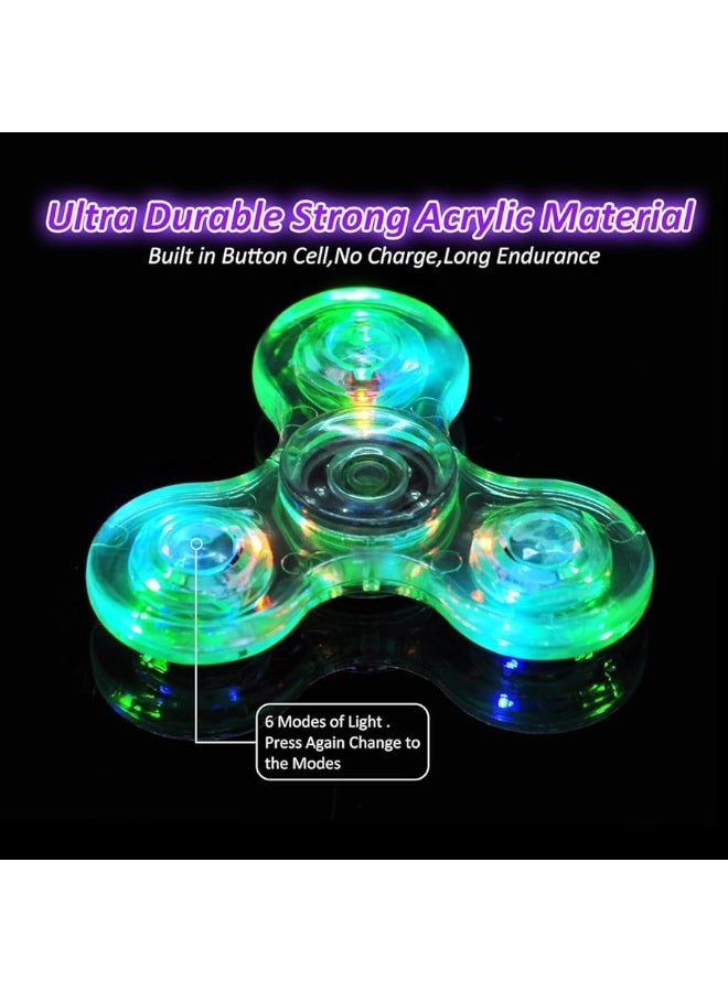 FIGROL 5 Pack Fidget Spinnersï½œLED Light Up Fidget Spinners for Childrenï½œParty Favorsï½œGoodie Bag Stuffers Birthday Gifts Classroom Prizes - Image 1