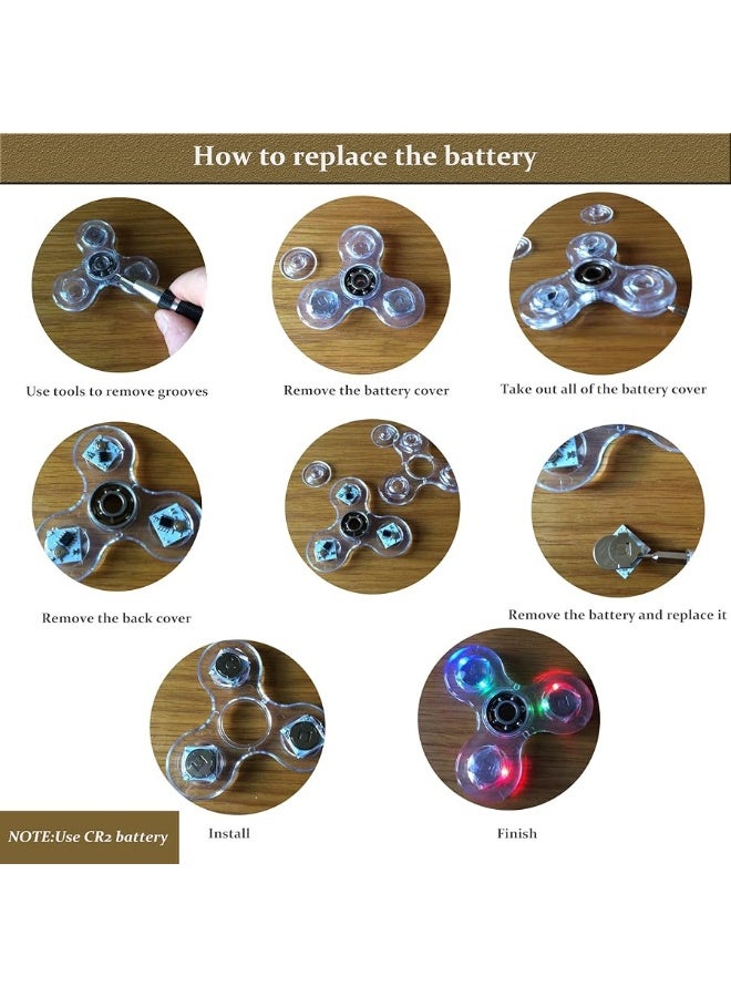 FIGROL 5 Pack Fidget Spinnersï½œLED Light Up Fidget Spinners for Childrenï½œParty Favorsï½œGoodie Bag Stuffers Birthday Gifts Classroom Prizes - Image 5