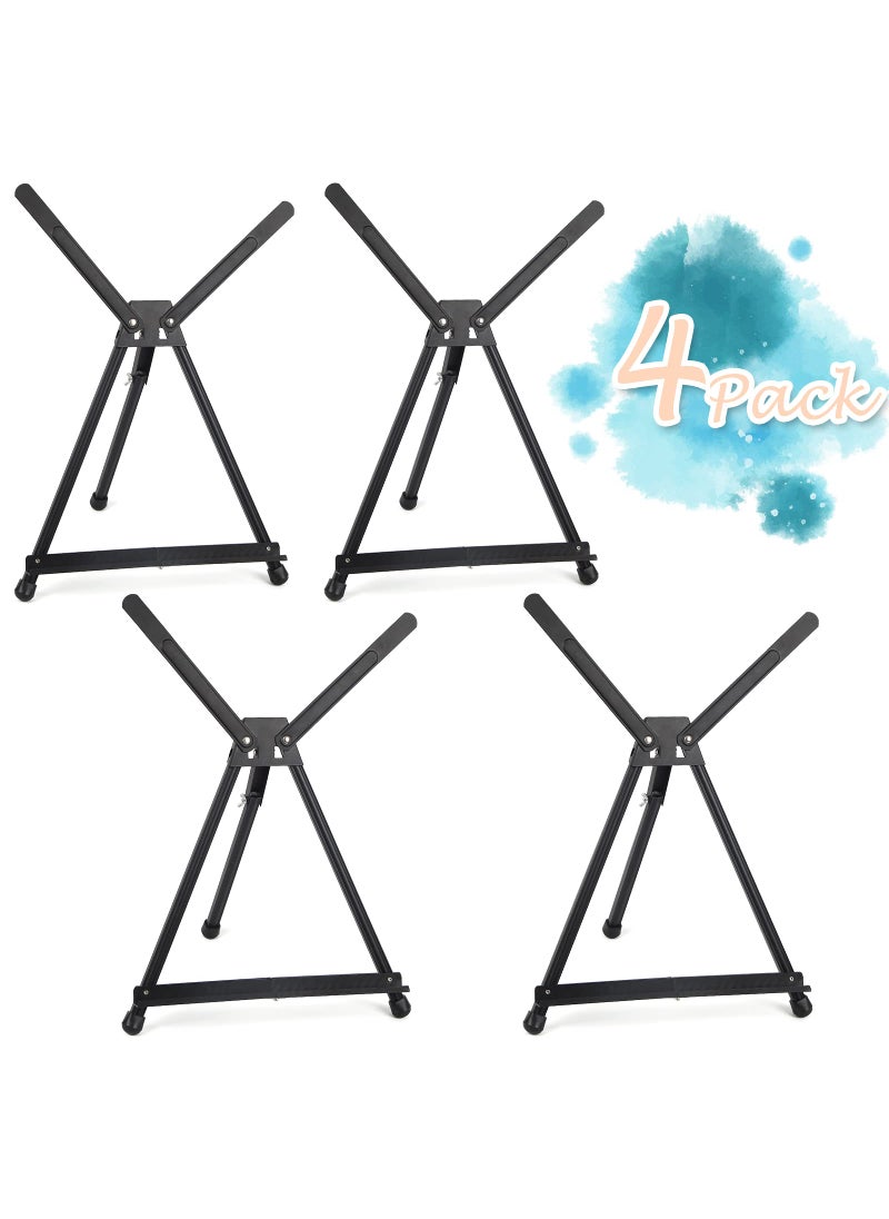 Falling In art Falling in Art Aluminum 15 to 21 Tabletop Easel Display Black Tripod with Rubber Feet Holds Canvas Paintings Books Photos Signs 4 Pack 
