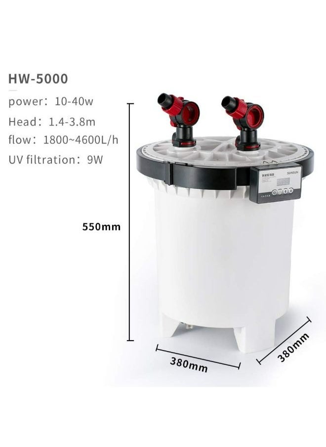 B&K Sunsun HW-5000 7 Level External Canister Filter Aquarium Fish Tank Biological Filtration