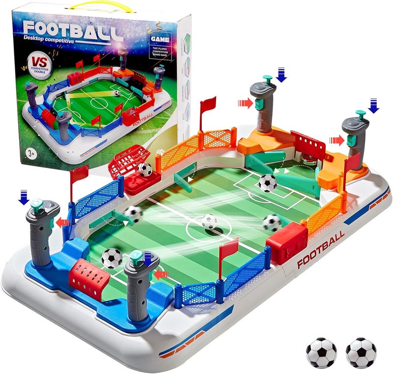 COUOMOXA Soccer Board Game for Kids: Mini Foosball Table Game - Interaction Soccer Toys for 3 4 5 6 7 8-12 Year Old Indoor Family Playroom Party - Perfect Birthday Sports Gift for Boys Girls - Image 1