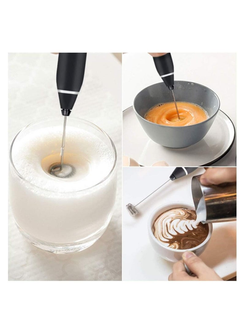 Rechargeable Milk Frother 3 Speeds Handheld Foam Maker With Stainless Whisk For Coffee, Latte, Cappuccino, Chocolate, Milk Tea, - Image 5