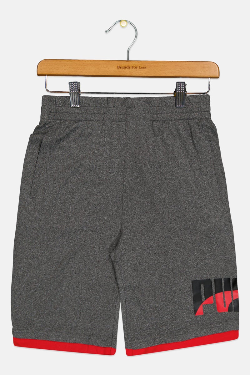 PUMA Kids Boy Sportswear Fit Training Shorts, Grey - Image 2