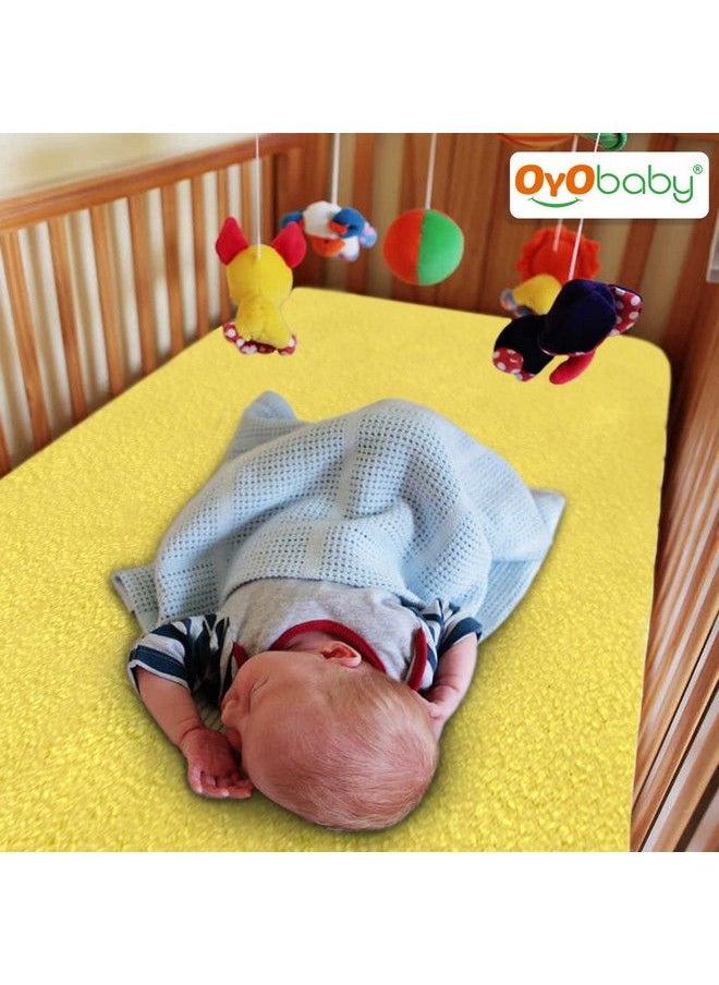 OYO BABY Waterproof Quick Dry Sheet For Baby; Bed Pad ; Baby Bed Protector Sheet For Toddler Children (Medium (100Cm X 70Cm) Yellow)  - Image 3