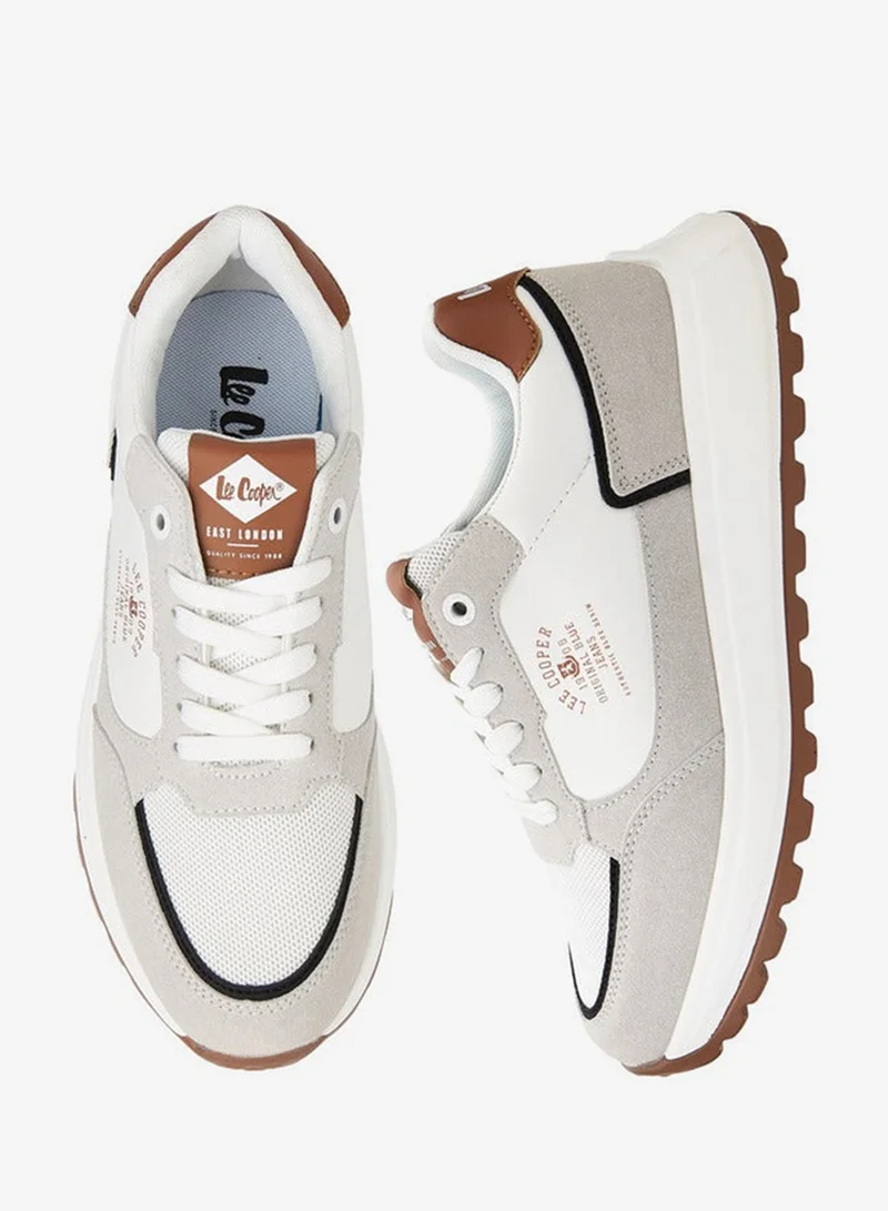 Men's Panelled Lace-Up Sneakers