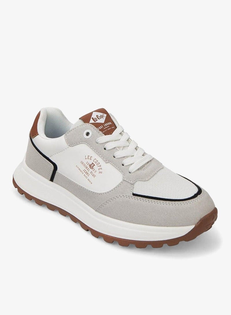 لي كوبر حذاء رياضي رجالي برباط وتفاصيل شبكية - Image 1