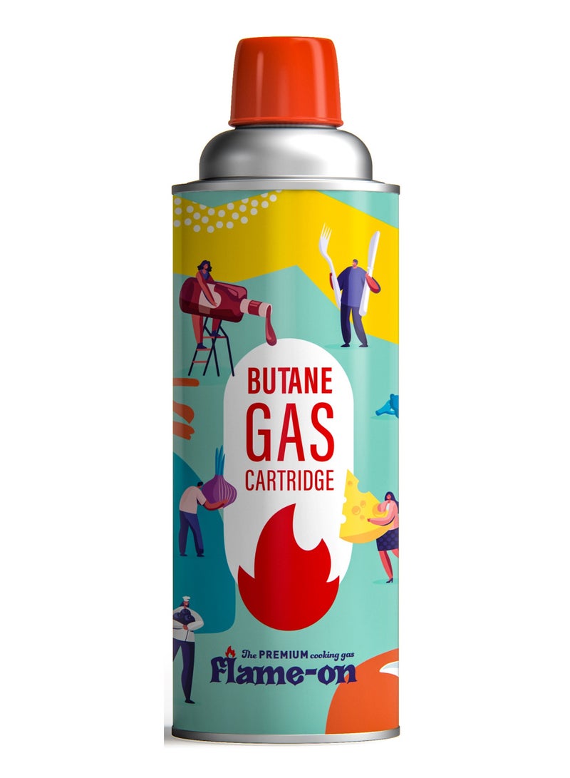 Flame-on Set of 4 Piece Butane Gas Catridge for Camping Stove / Picnic Stove & Outdoor Use - Image 2