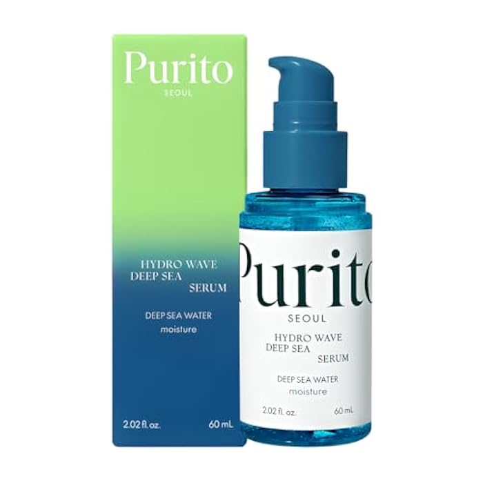 PURITO Deep Sea Serum | Deep Sea Water 66% + Marine Complex + Snow Mushirooms | Facial Serum | for Hydration, Skin Plumping | Lightweight & Non-Greasy Texture | Korean skincare, 60mL 2.02 fl.oz - Image 1