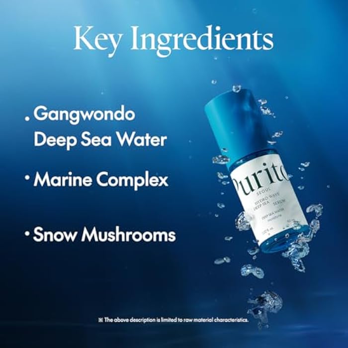 PURITO Deep Sea Serum | Deep Sea Water 66% + Marine Complex + Snow Mushirooms | Facial Serum | for Hydration, Skin Plumping | Lightweight & Non-Greasy Texture | Korean skincare, 60mL 2.02 fl.oz - Image 5