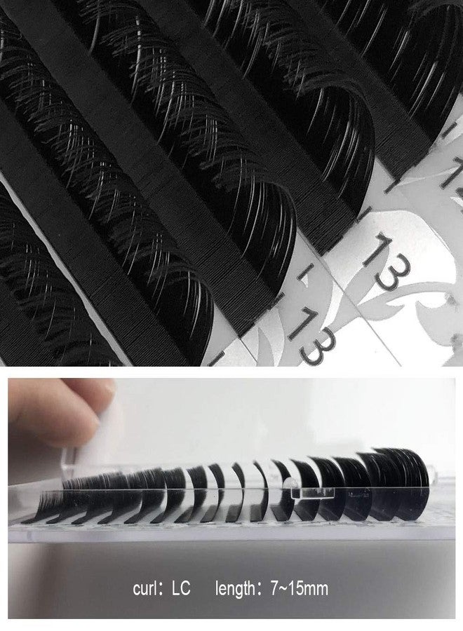NAGARAKU Eyelash Extensions Individual Lashes 0.10 L curl 7-15mm Mix Tray Classic Matte Black Soft Natural 16 rows lash extensions - Image 5