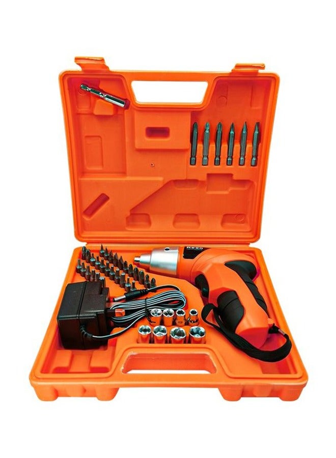 Keen Cordless Rechargeable Electric Screwdriver Premium Quality 45Pc IN 1 Set, Bit Set Electric Hand Drill 600 mAh 4.8V - Image 1